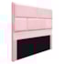 Cabeceira Casal Brick P02 140 cm para cama Box Suede Rosa Bebê - Amarena Móveis