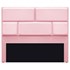 Cabeceira Casal Brick P02 140 cm para cama Box Suede Rosa Bebê - Amarena Móveis