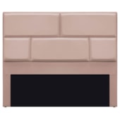 Cabeceira Casal Brick P02 140 cm para cama Box Suede Rosê - Amarena Móveis