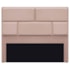 Cabeceira Casal Brick P02 140 cm para cama Box Suede Rosê - Amarena Móveis