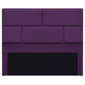 Cabeceira Casal Brick P02 140 cm para cama Box Suede Roxo - Amarena Móveis