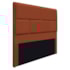 Cabeceira Casal Brick P02 140 cm para cama Box Suede Terracota - Amarena Móveis