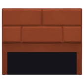 Cabeceira Casal Brick P02 140 cm para cama Box Suede Terracota - Amarena Móveis