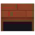 Cabeceira Casal Brick P02 140 cm para cama Box Suede Terracota - Amarena Móveis