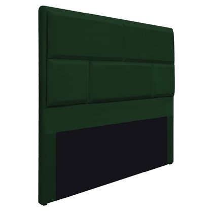 Cabeceira Casal Brick P02 140 cm para cama Box Suede Verde - Amarena Móveis