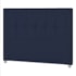 Cabeceira Casal Catania P04 140 cm Suede Azul Marinho TCA 948 - Amarena Móveis