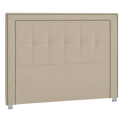 Cabeceira Casal Catania P04 140 cm Suede Bege TCA 941 - Amarena Móveis