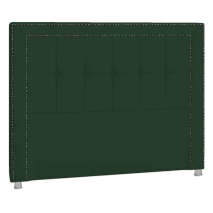 Cabeceira Casal Catania P04 140 cm Suede Verde TCA 947 - Amarena Móveis