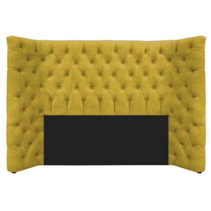 Cabeceira Casal Everest P02 140 cm para cama Box Suede Amarelo - Amarena Móveis