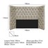 Cabeceira Casal Everest P02 140 cm para cama Box Suede Bege - Amarena Móveis