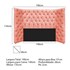 Cabeceira Casal Everest P02 140 cm para cama Box Suede Coral - Amarena Móveis