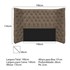 Cabeceira Casal Everest P02 140 cm para cama Box Suede Marrom - Amarena Móveis