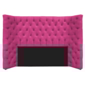 Cabeceira Casal Everest P02 140 cm para cama Box Suede Pink - Amarena Móveis