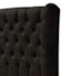 Cabeceira Casal Everest P02 140 cm para cama Box Suede Preto - Amarena Móveis