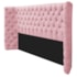 Cabeceira Casal Everest P02 140 cm para cama Box Suede Rosa Bebê - Amarena Móveis