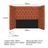 Cabeceira Casal Everest P02 140 cm para cama Box Suede Terracota - Amarena Móveis