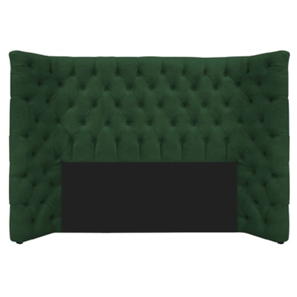 Cabeceira Casal Everest P02 140 cm para cama Box Suede Verde - Amarena Móveis