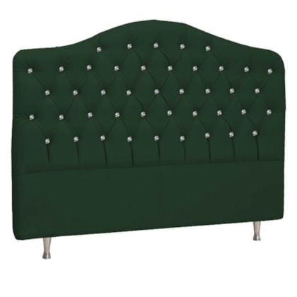 Cabeceira Casal Florence P04 140 cm Suede Verde TCA 947 - Amarena Móveis