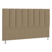 Cabeceira Casal Hannover P04 140 cm Suede Bege TCA 941 - Amarena Móveis