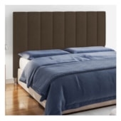 Cabeceira Casal Hannover P04 140 cm Suede Marrom TCA 942 - Amarena Móveis