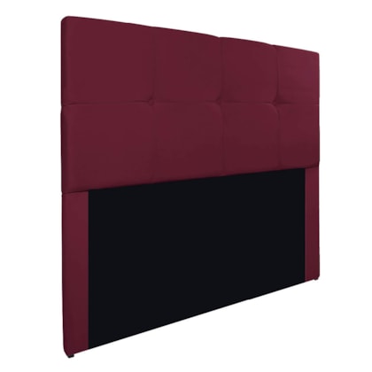 Cabeceira Casal Marseille P02 140 cm Suede Bordô - Amarena Móveis