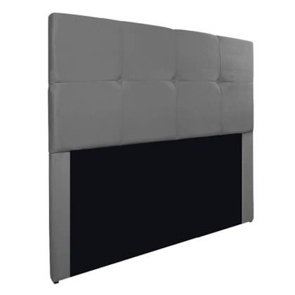 Cabeceira Casal Marseille P02 140 cm Suede Cinza - Amarena Móveis
