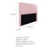 Cabeceira Casal Marseille P02 140 cm Suede Rosa Bebê - Amarena Móveis