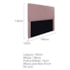 Cabeceira Casal Marseille P02 140 cm Suede Rosê - Amarena Móveis