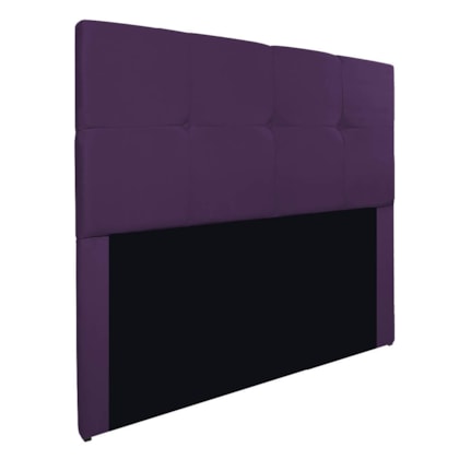 Cabeceira Casal Marseille P02 140 cm Suede Roxo - Amarena Móveis