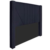 Cabeceira Casal Minsk P02 140 cm para cama Box Corano Azul Marinho - Amarena Móveis