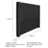 Cabeceira Casal Minsk P02 140 cm para cama Box Corano Preto - Amarena Móveis
