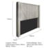 Cabeceira Casal Minsk P02 140 cm para cama Box Linho Bege - Amarena Móveis