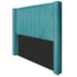 Cabeceira Casal Minsk P02 140 cm para cama Box Suede Azul Turquesa - Amarena Móveis