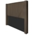 Cabeceira Casal Minsk P02 140 cm para cama Box Suede Marrom - Amarena Móveis
