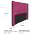 Cabeceira Casal Minsk P02 140 cm para cama Box Suede Pink - Amarena Móveis