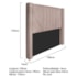 Cabeceira Casal Minsk P02 140 cm para cama Box Suede Rosê - Amarena Móveis
