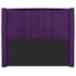 Cabeceira Casal Minsk P02 140 cm para cama Box Suede Roxo - Amarena Móveis