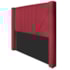 Cabeceira Casal Minsk P02 140 cm para cama Box Suede Vermelho - Amarena Móveis