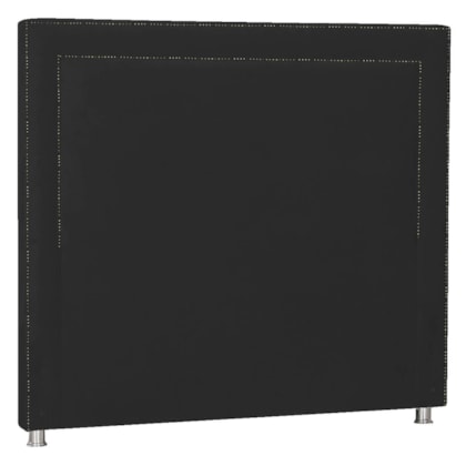 Cabeceira Casal Moscou P04 140 cm Suede Preto TCA 944 - Amarena Móveis