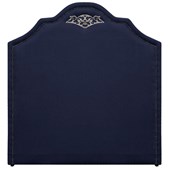 Cabeceira Casal Orlando P02 140 cm para cama Box Corano Azul Marinho - Amarena Móveis