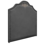 Cabeceira Casal Orlando P02 140 cm para cama Box Linho Cinza Escuro - Amarena Móveis