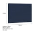 Cabeceira Casal Palermo P04 140 cm Suede Azul Marinho TCA 948 - Amarena Móveis