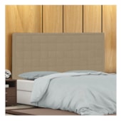 Cabeceira Casal Palermo P04 140 cm Suede Bege TCA 941 - Amarena Móveis