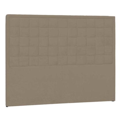 Cabeceira Casal Palermo P04 140 cm Suede Marrom Claro TCA 945 - Amarena Móveis