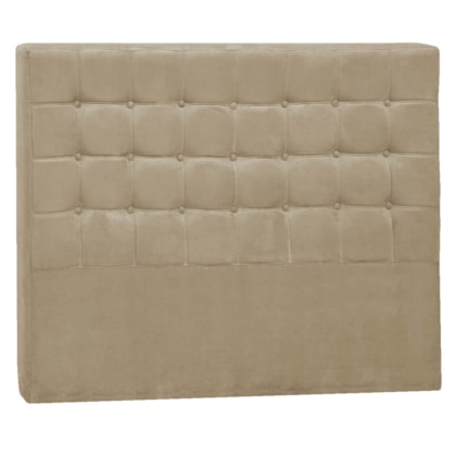 Cabeceira Casal Pequim P04 140 cm Suede Bege TCA 941 - Amarena Móveis