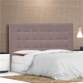 Cabeceira Casal Pequim P04 140 cm Suede Rosê TCA 949 - Amarena Móveis