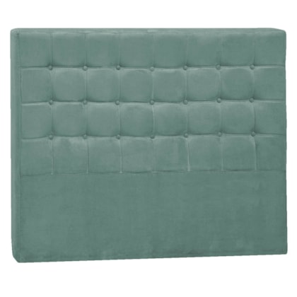 Cabeceira Casal Pequim P04 140 cm Suede Turquesa TCA 946 - Amarena Móveis