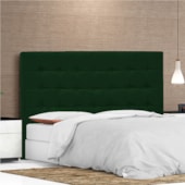 Cabeceira Casal Pequim P04 140 cm Suede Verde TCA 947 - Amarena Móveis