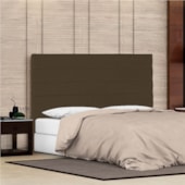 Cabeceira Casal Porto P04 140 cm Suede Marrom TCA 942 - Amarena Móveis