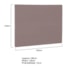 Cabeceira Casal Porto P04 140 cm Suede Rosê TCA 949 - Amarena Móveis